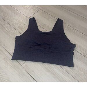 Jockey Seamless Longline Bra Lined Pullover Womens L Large Gray